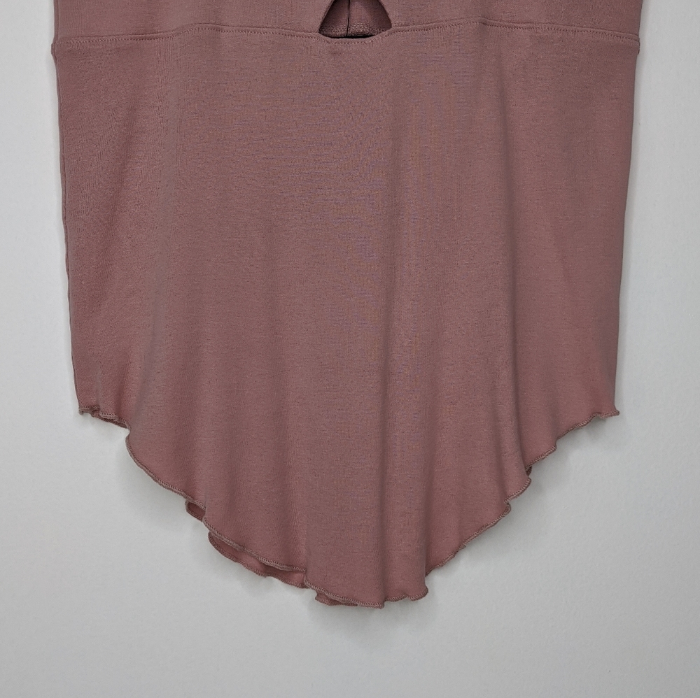 Chaser Mauve Baby Rib Spaghetti Vented Shirttail - Picture 5 of 9